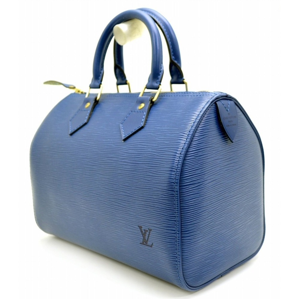Louis Vuitton Epi Mini 25 Bag Blue Speedy